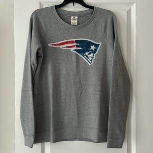 PINK Patriots Crew Neck Sweatshirt